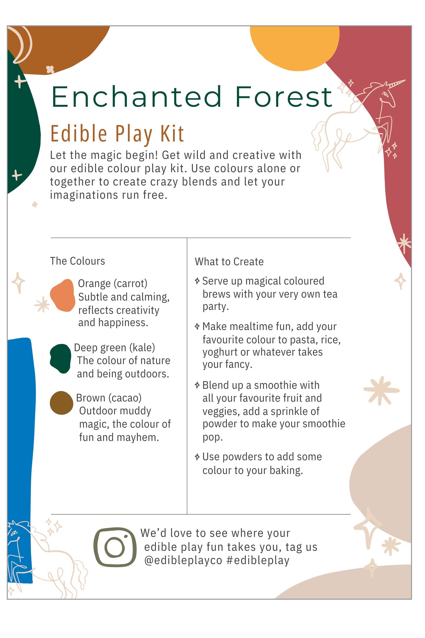 Enchanted Forest Edible Play Kit